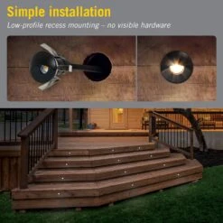1'' Recessed LED Step/Deck Light -Led accessories Shop 1 in Deck Light installation