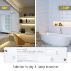 Dimmable 24V DC TRIAC LED Driver With Enclosure -Led accessories Shop 100W 24V Dimmable Power Supply with enclosure 861000 locations