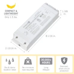 Standard LED Driver 24V DC -Led accessories Shop 120W 24V Standard Power Supply 851250 dimensions