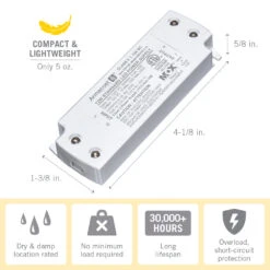 Standard LED Driver 12V DC -Led accessories Shop 12W 12V Standard Power Supply 810120 dimensions