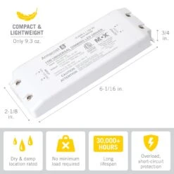 Universal Dimmable 12V DC LED Driver TRIAC -Led accessories Shop 15W 12V Universal Dimming Driver 820150 dimensions