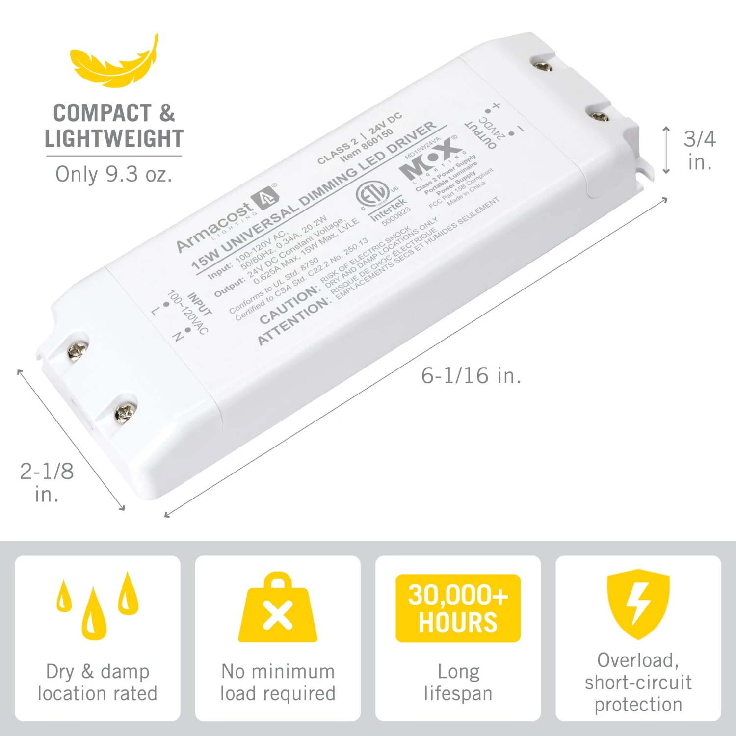 Universal Dimmable 24V DC LED Driver TRIAC 18 Universal Dimmable 24V DC LED Driver TRIAC - Image 18