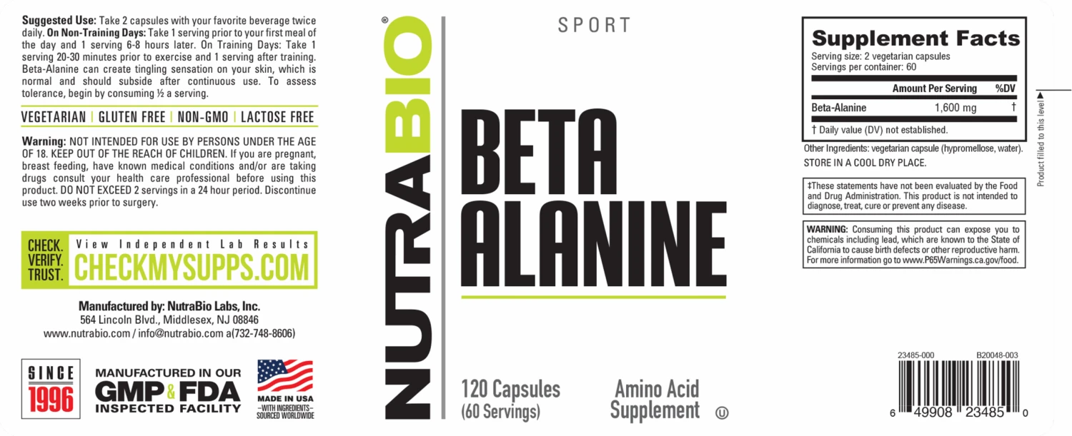 Beta Alanine (800mg) 3 Beta Alanine (800mg) - Image 3