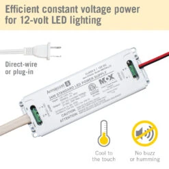 Standard LED Driver 12V DC -Led accessories Shop 24W 12V Standard Power Supply 810240 wiring