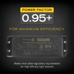Universal+ 12V DC Dimmable LED Driver ELV/MLV/TRIAC -Led accessories Shop 24W 12V Universal Plus Dimming Power Supply 830240 power factor