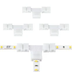 SureLock Pro 2 Pin LED Strip Light Tape To Tape T Connector