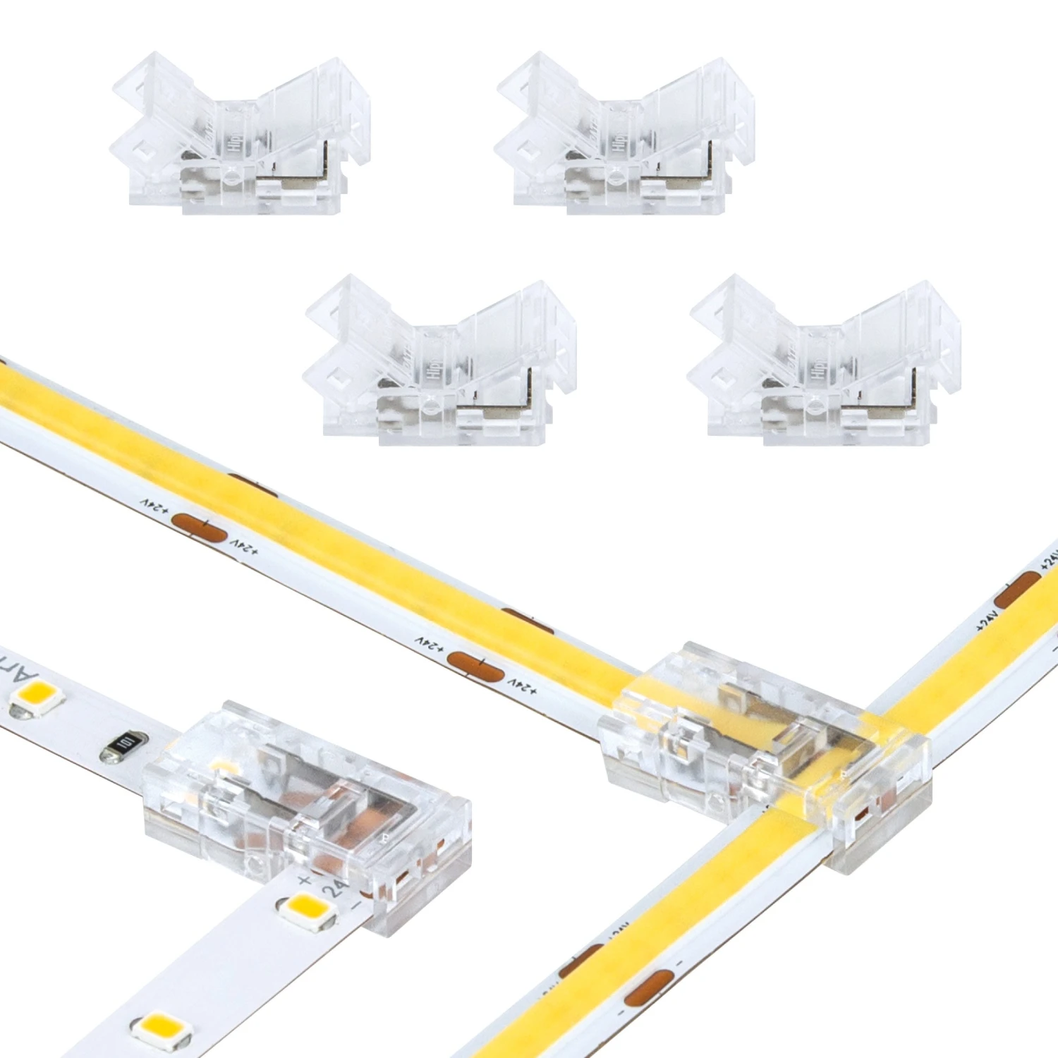 SureLock Pro 2 Pin LED Strip Light Tape To Tape T Corner Connectors 1 SureLock Pro 2 Pin LED Strip Light Tape To Tape T Corner Connectors