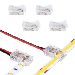 SureLock Pro 2 Pin LED Strip Light Tape To Wire T Corner Connectors