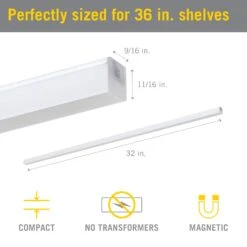 Ultra Slim Linear LED Shelf Light 8pk -Led accessories Shop 32in Ultra Slim Linear Light 8pk 353310 dimensions 667b40fd 6b9e 4885 8fee ac163281e4cc