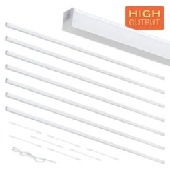 Ultra Slim Linear LED Shelf Light 8pk -Led accessories Shop 44in High Output Ultra Slim Linear Light 8pk 3553122 main AL