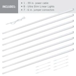 Ultra Slim Linear LED Shelf Light 8pk -Led accessories Shop 44in Ultra Slim Linear Light 8pk 355310 contents 52515118 062e 4bcf 9dec 2c95ef867146