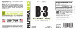 Niacinamide (B-3)(500mg) 7 Niacinamide (B-3)(500mg) -Led accessories Shop 52086