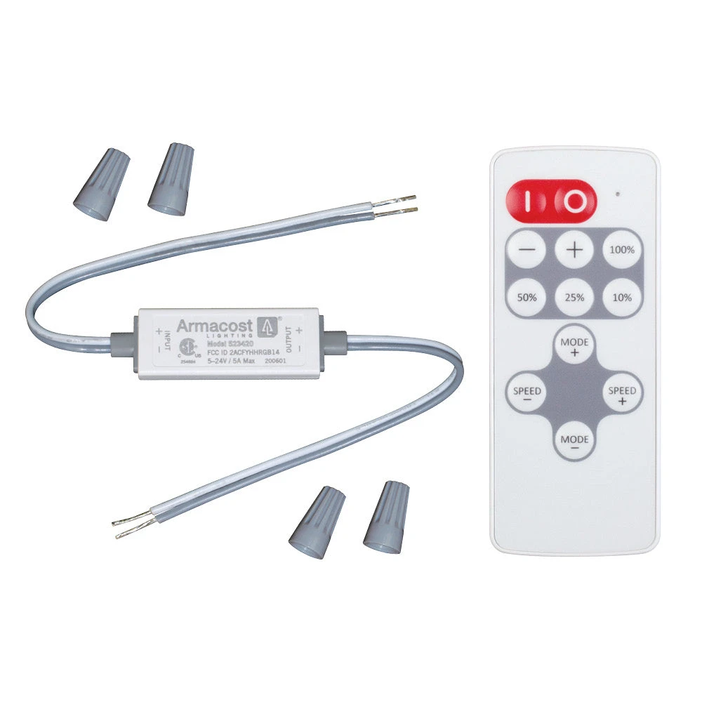 Slimline White Or Single Color LED Strip Light Controller 1 Slimline White Or Single Color LED Strip Light Controller