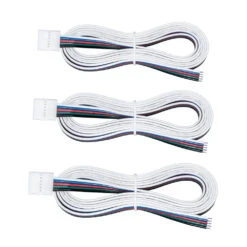 5 Pin RGB+W LED Strip Light 48 In Tape To Wire Connectors