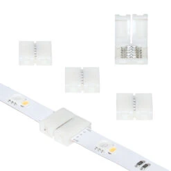 5 Pin RGB+W LED Strip Light Tape To Tape Splice Connectors