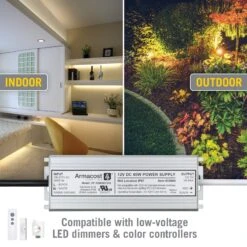 Standard Indoor/Outdoor LED Driver 12V DC -Led accessories Shop 60W 12V Indoor Outdoor Power Supply 810604 compatibility