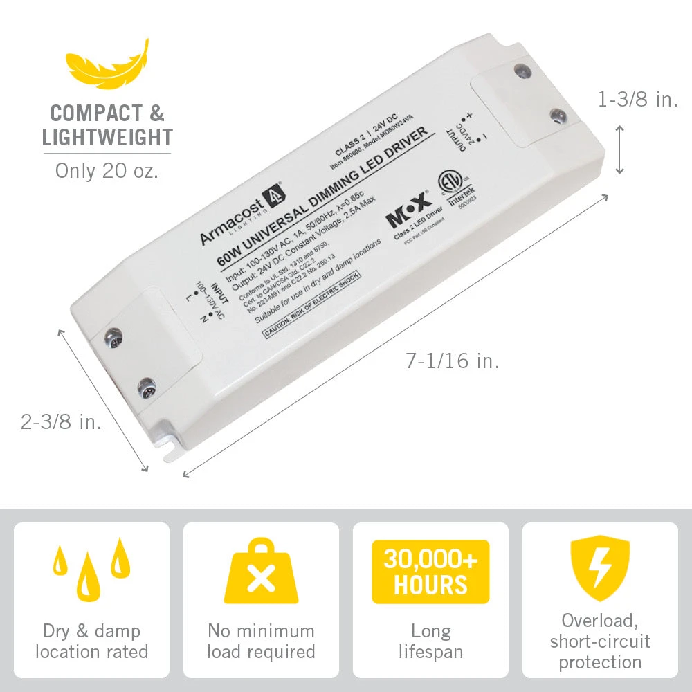 Universal Dimmable 24V DC LED Driver TRIAC 10 Universal Dimmable 24V DC LED Driver TRIAC - Image 10