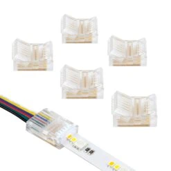 SureLock Pro 6 Pin RGB+WW LED Strip Light Tape To Wire Connector