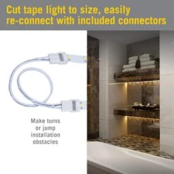 RibbonFlex Pro 12V 3000K Soft White LED Strip Light Kit 8 RibbonFlex Pro 12V 3000K Soft White LED Strip Light Kit -Led accessories Shop AL Tape Light Connectors SureLock 1c4f44ac 70e8 4d7a a631 ee5f500dbc18