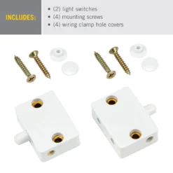 Cabinet Door LED Light Switch -Led accessories Shop Cabinet Door Light Switch 2pk 940007 contents