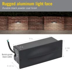 Contour Brick Outdoor LED Wall Light 11 Contour Brick Outdoor LED Wall Light -Led accessories Shop Contour LED Brick Light 471900 dimensions