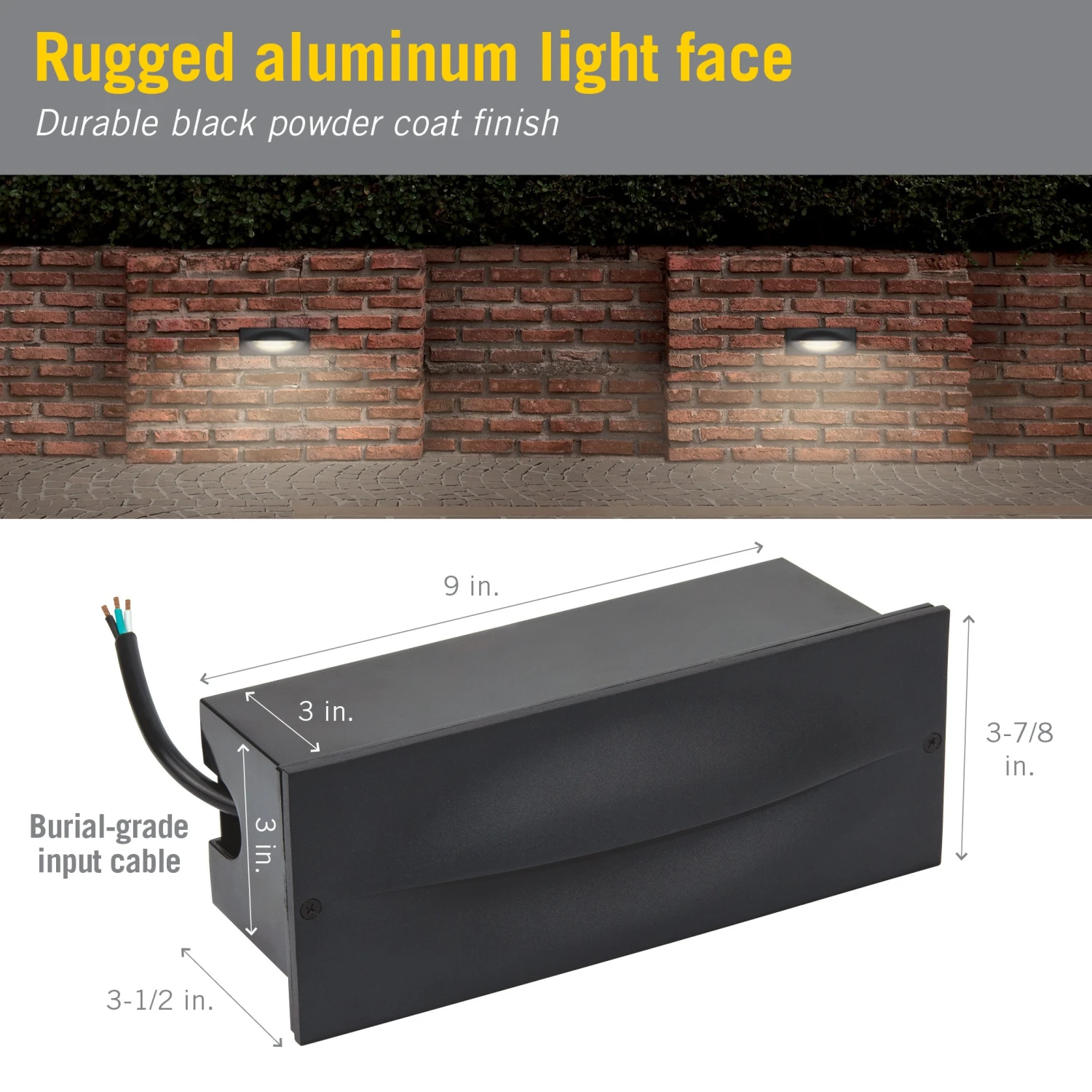 Contour Brick Outdoor LED Wall Light 5 Contour Brick Outdoor LED Wall Light - Image 5