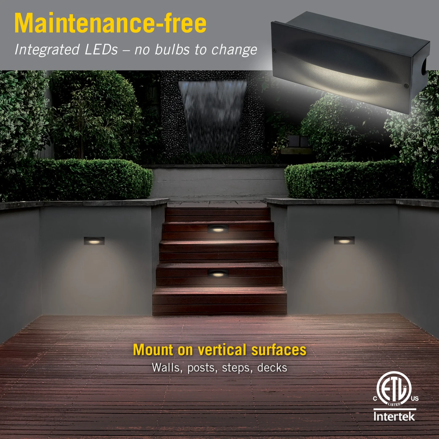 Contour Brick Outdoor LED Wall Light 2 Contour Brick Outdoor LED Wall Light - Image 2