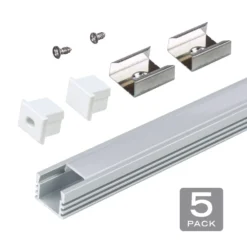 LED Tape Light Mounting Channel 35 LED Tape Light Mounting Channel -Led accessories Shop Deep Surface Mount Silver