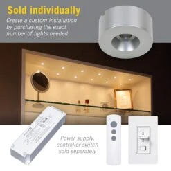 PureVue Mini Under Cabinet LED Puck Light 31 PureVue Mini Under Cabinet LED Puck Light -Led accessories Shop Dot LED Puck Light sold individually ab6495fe 44ac 4ef1 b499 64f90e7ca9ad