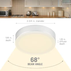 EdgeVue Under Cabinet LED Puck Light -Led accessories Shop EdgeVue Puck Light dimensions