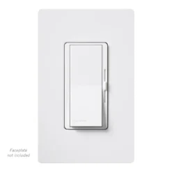 Lutron DVCL-153PR-WH Diva Single Pole Or 3-Way Dimmer Switch For LED Or CFL 7 Lutron DVCL-153PR-WH Diva Single Pole Or 3-Way Dimmer Switch For LED Or CFL -Led accessories Shop Lutron Diva C L Dimmer with faceplate 511132