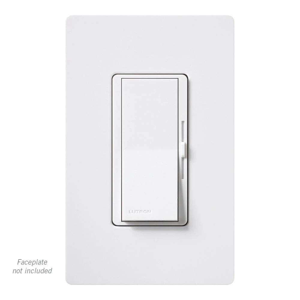Lutron DVCL-153PR-WH Diva Single Pole Or 3-Way Dimmer Switch For LED Or CFL 2 Lutron DVCL-153PR-WH Diva Single Pole Or 3-Way Dimmer Switch For LED Or CFL - Image 2