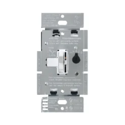 Lutron TGCL-153PR-WH Toggler Single Pole Or 3-Way Dimmer Switch For LED Or CFL