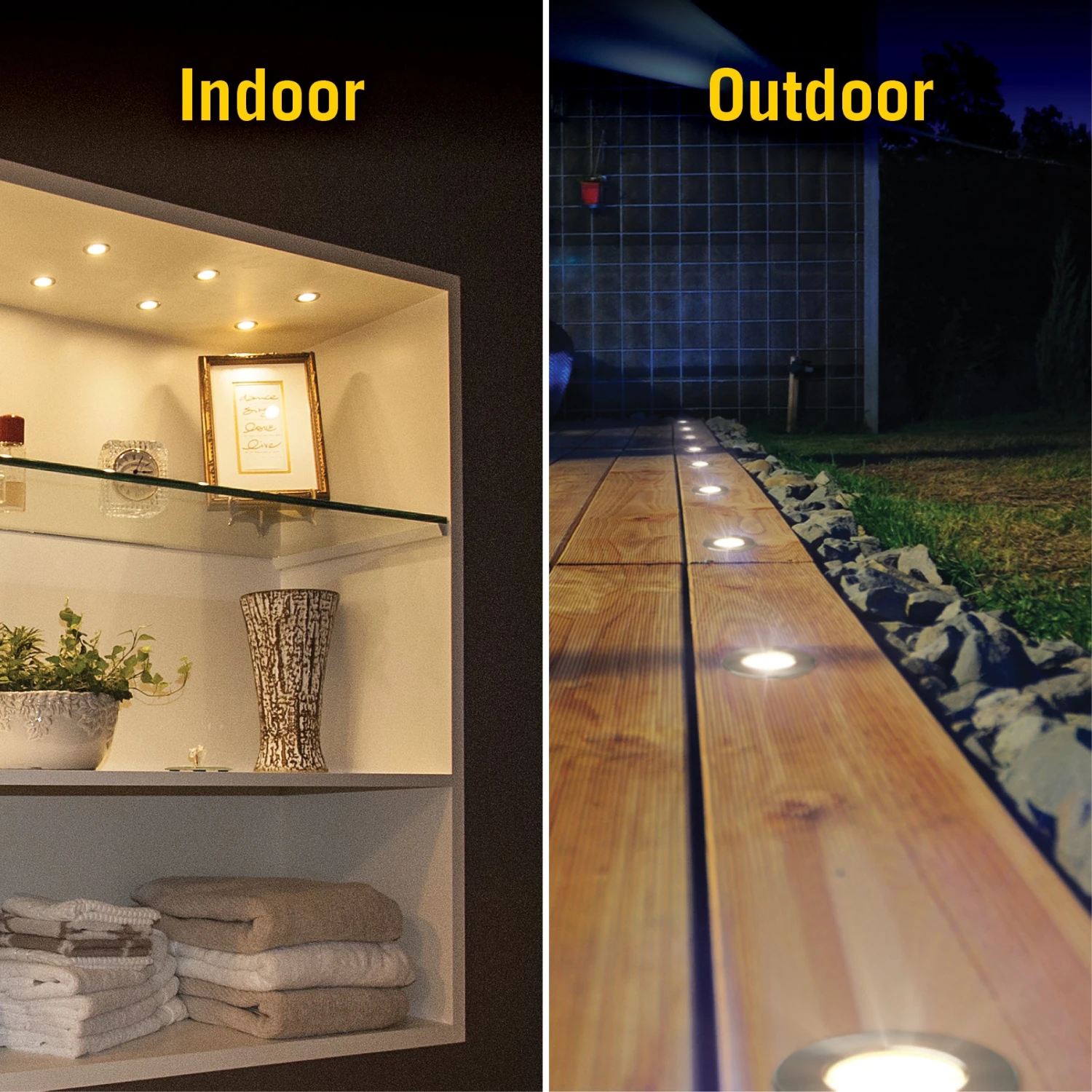 White Mini Indoor Outdoor Recessed LED Light 4 White Mini Indoor Outdoor Recessed LED Light - Image 4