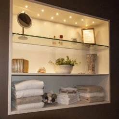 White Mini Indoor Outdoor Recessed LED Light 21 White Mini Indoor Outdoor Recessed LED Light -Led accessories Shop Mini Lights shelves brushed steel