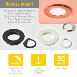 RGB Mini Indoor Outdoor Recessed LED Light -Led accessories Shop Mini Recessed LED Light RGB 241127 specs