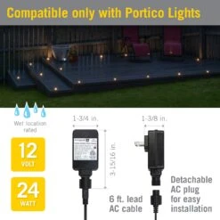 Portico Outdoor LED Driver 12V 8 Portico Outdoor LED Driver 12V -Led accessories Shop Portico 12V 24W Outdoor Power Supply 814240 specs
