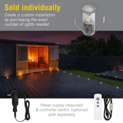 Portico White LED Outdoor Recessed Light -Led accessories Shop Portico 5 8 in 15mm Outdoor Recessed Light sold individually 93fa6c84 640d 4593 8455 a4ec6cd35534