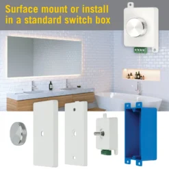 ProLine Rotary Knob LED Strip Light Dimmer -Led accessories Shop ProLine Rotary Knob LED Dimmer 511129 installation