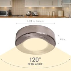 PureVue White Under Cabinet LED Puck Light -Led accessories Shop PureVue LED Puck Light dimensions 1800px