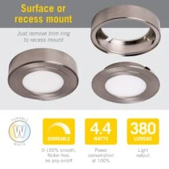 PureVue CCT Tunable White Under Cabinet LED Puck Light -Led accessories Shop PureVue Tunable White Puck Light specs