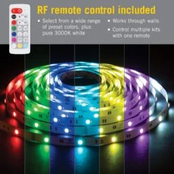 Front Page -Led accessories Shop RFH RGB W Direct Wire Tape Light Kit 423511 remote