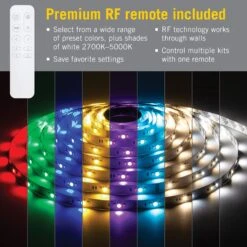 Front Page -Led accessories Shop RFH RGB WW Tape Light Kit 426510 remote