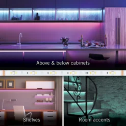 RibbonFlex Home 24V RGB+WW Multicolor Strip Light Kit -Led accessories Shop RFH RGB WW Tape Light Kit 426510 uses