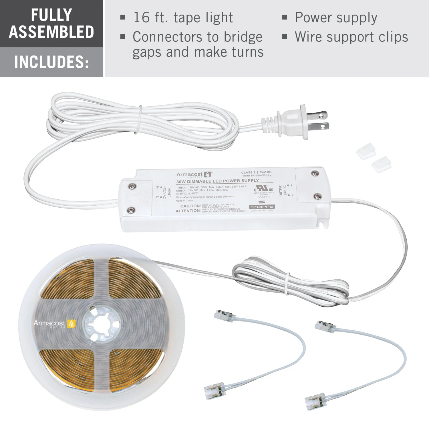 RibbonFlex LUX AC Dimmable White COB LED Strip Light Kit 2 RibbonFlex LUX AC Dimmable White COB LED Strip Light Kit - Image 2
