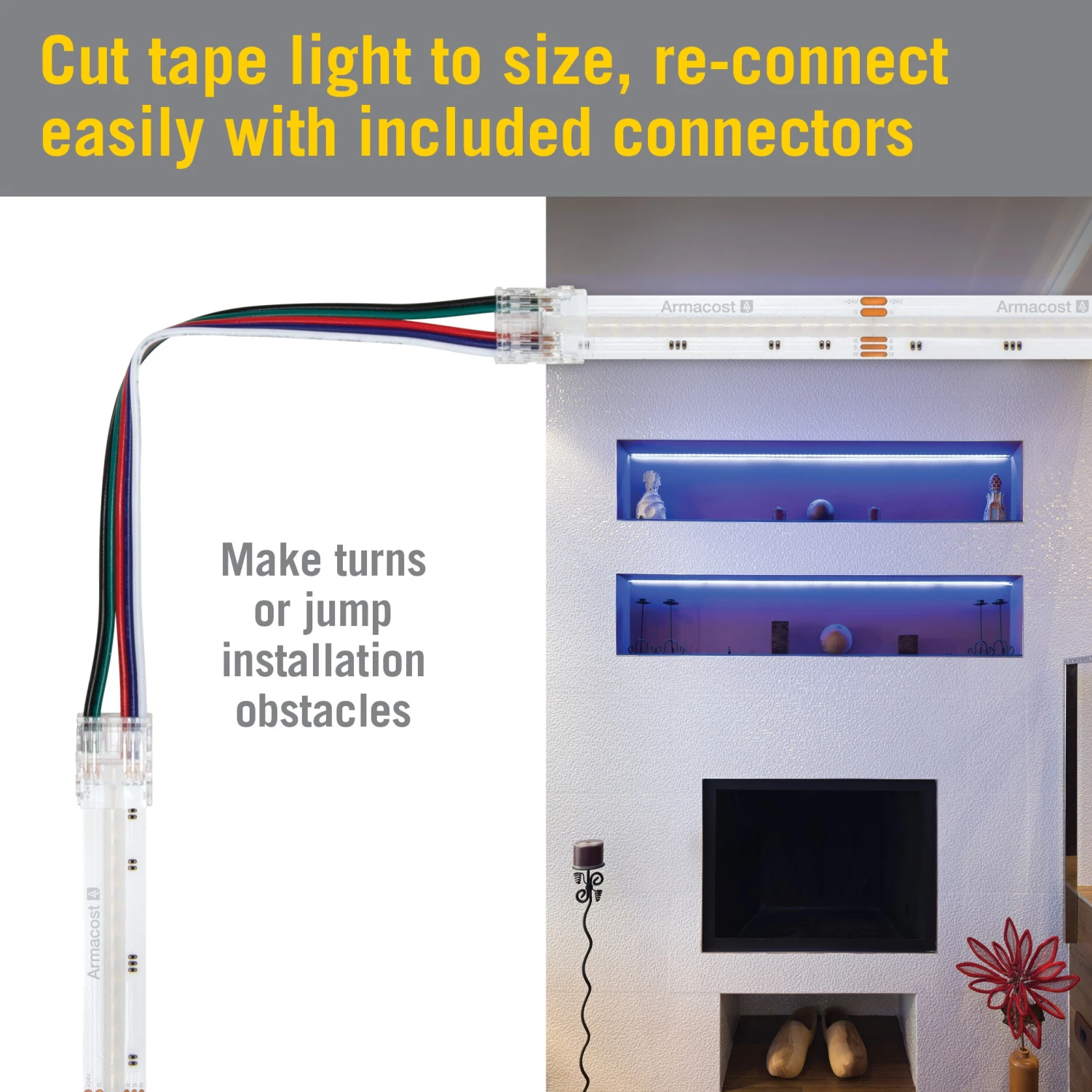 RibbonFlex LUX 24V RGB+W COB LED Strip Light Kit 4 RibbonFlex LUX 24V RGB+W COB LED Strip Light Kit - Image 4