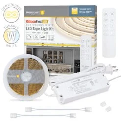 RibbonFlex LUX 24V White CCT COB LED Strip Light Kit