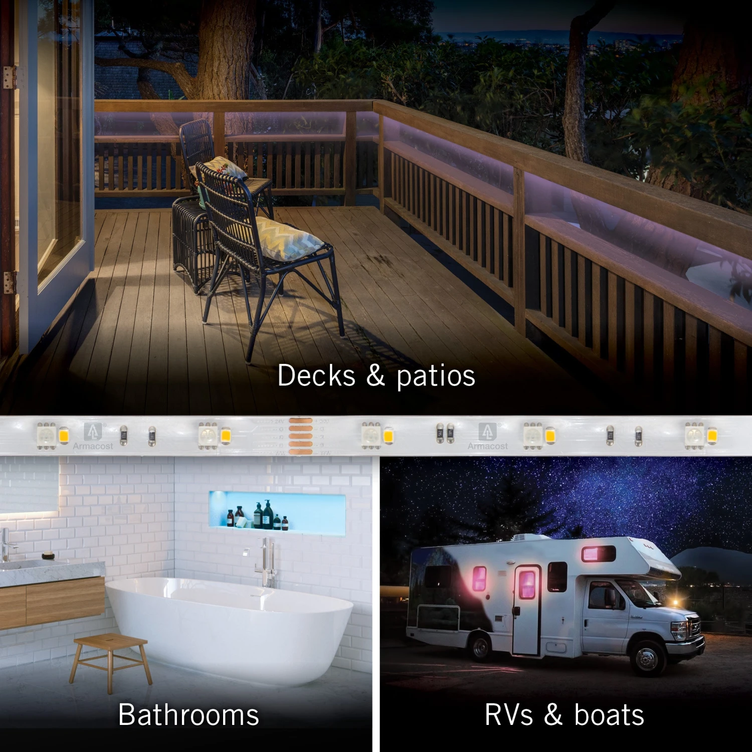 RibbonFlex Outdoor 24V RGB+W Multicolor LED Strip Light Kit 5 RibbonFlex Outdoor 24V RGB+W Multicolor LED Strip Light Kit - Image 5