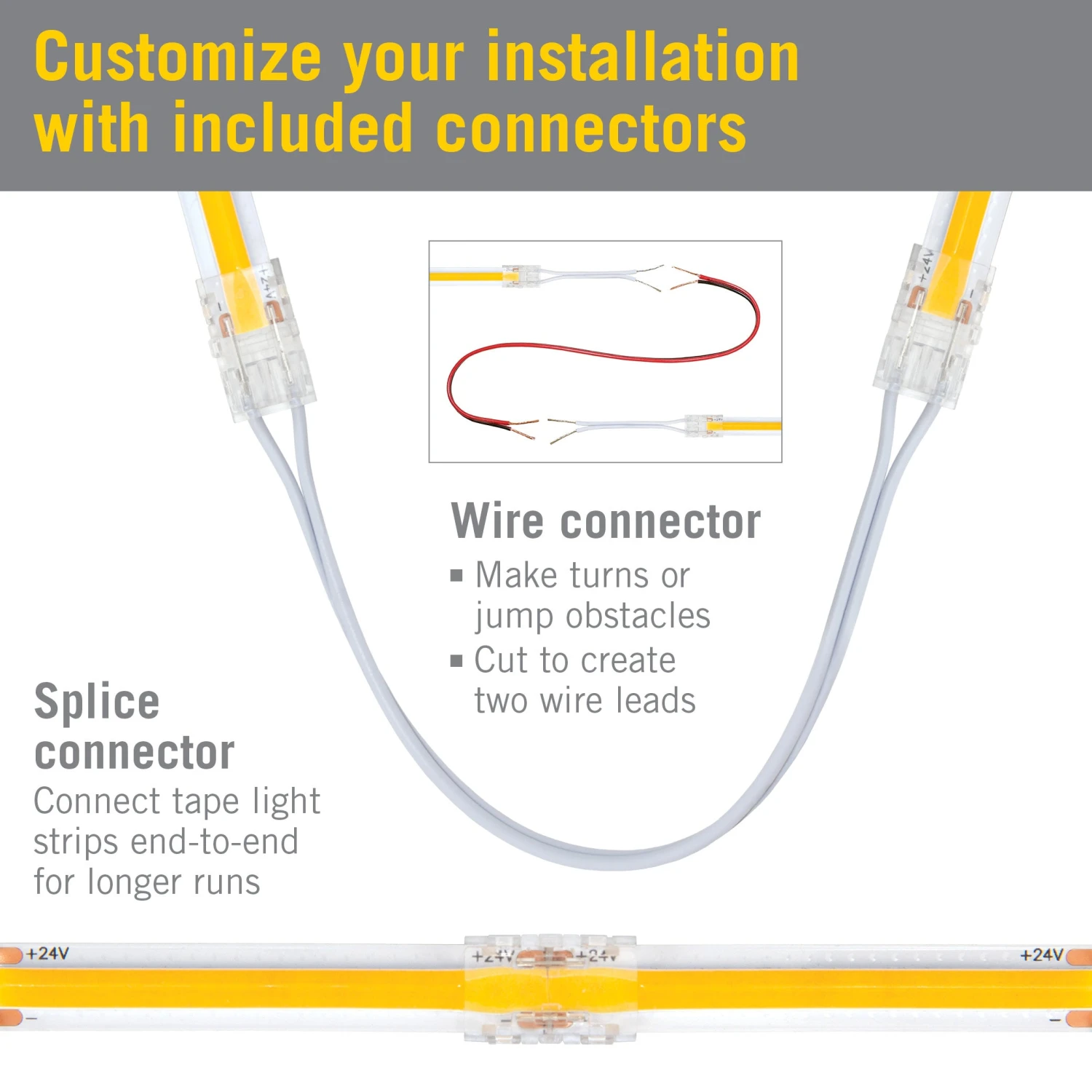 RibbonFlex Pro 24V Tunable White COB LED Strip Light Tape 9 RibbonFlex Pro 24V Tunable White COB LED Strip Light Tape - Image 9