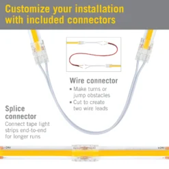 RibbonFlex Pro 24V White COB LED Strip Light Tape -Led accessories Shop RFP 24V Continuous COB connectors image 1 40cb8df6 631e 4049 9e6e 3d5dee0ea01f